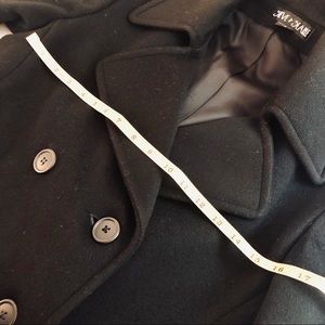 Steve by Searle Black Coat Wool | Size 2